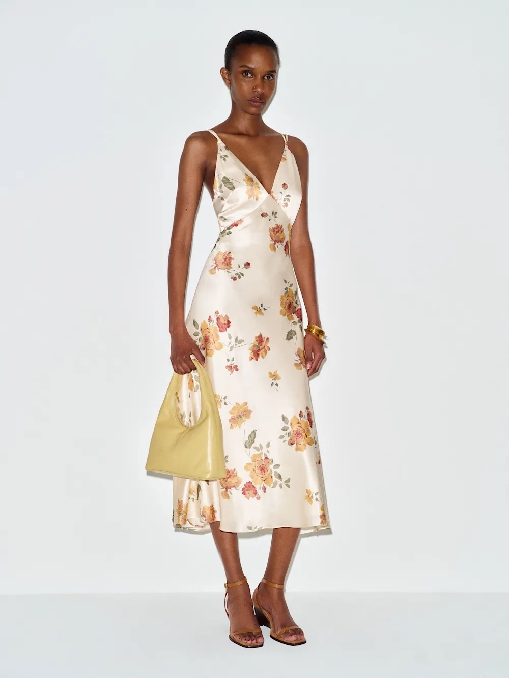 Reformation Anaya Silk Dress In Climbing Rose, NEW WITH TAGS,NEVER WORN,NO FLAWS